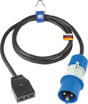 Adapterleitung 1,5m, schwarz "ital" Schwabe 360488