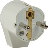 Schutzkontakt-Winkelstecker, weiß Schwabe 45041