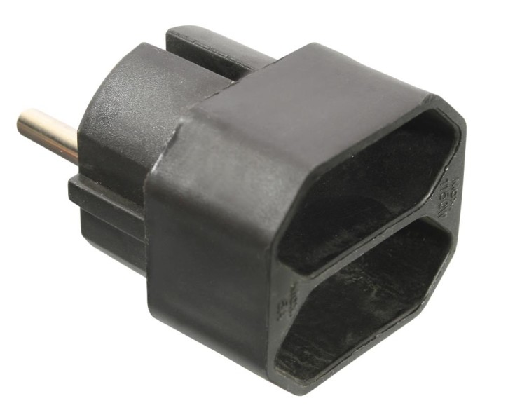 Euro-Multistecker 2-fach, schwarz Schwabe 48212