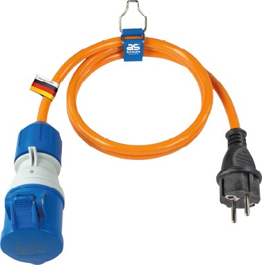 CEE-Adapterleitung "powerlight" 1,5m, orange Schwabe 62434