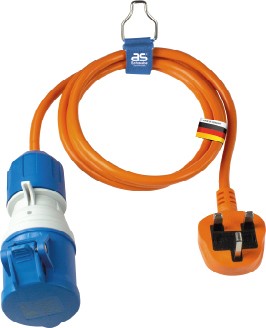 Adapterleitung 1,5m, orange "BS" Schwabe 660486