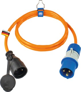 Adapterleitung 1,5m, orange "F" Schwabe 862435