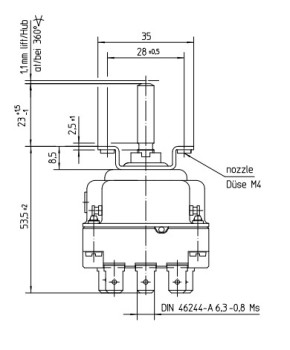 Thermostat 95-175°C 3-polig