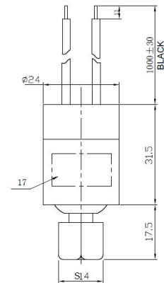 High-pressure switch 24 off 18 on Auto SPST -NC